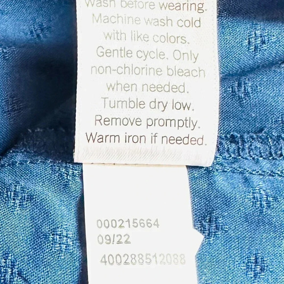 NWT CROFT&BARROW Women Sleeveless Pullover Keyhole Neckline Blue Shirt Size PXXL - Picture 13 of 13